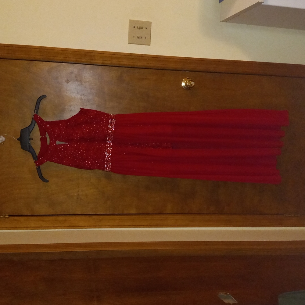 Speechless Kids Size 16 Red Romper Dress With Attached Shorts